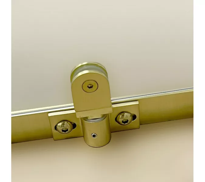 Душевое ограждение  Triton "ТЕРРА-ГОЛД" (низкий поддон) 90х90 квадрат, Цвет профиля: Золото, изображение 9