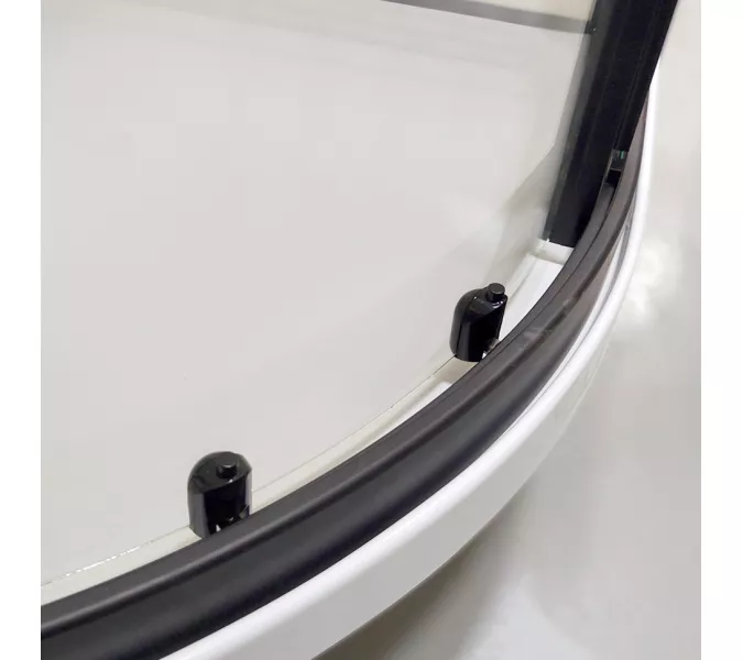 Душевая кабина Triton ПРАЙМ-БЛЭК 90*90 А  стекло прозрачное, Цвет стекла: прозрачное, Цвет профиля: Черный, Тип поддона: Низкий, Выбрать размер: 90х90, Наличие крыши: есть, изображение 14