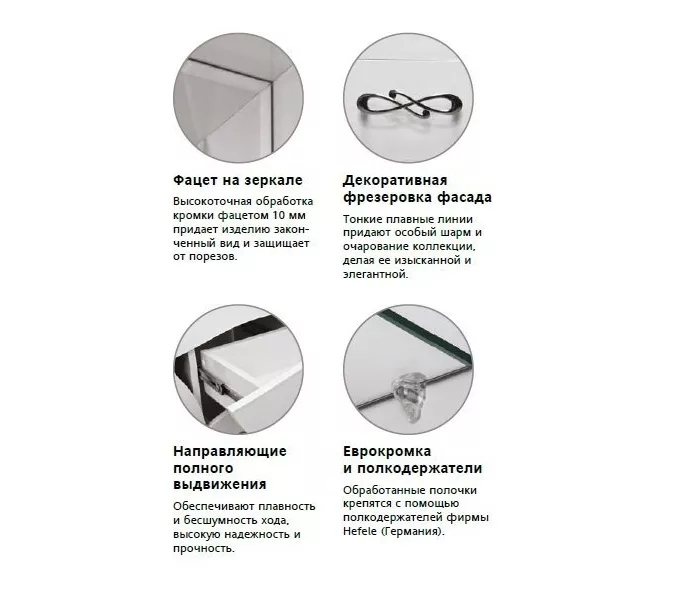 Зеркальный шкаф Style Line Венеция 55, изображение 6