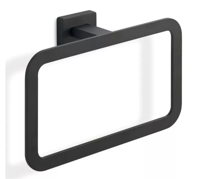 Gedy Atena, полотенцедержатель - кольцо, цвет черный матовый