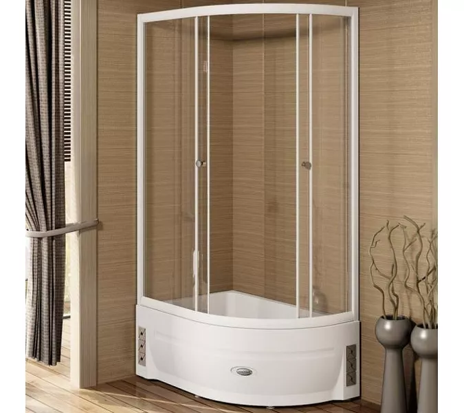 Душевой угол с поддоном Radomir СОУЛ левый  прозрачное стекло