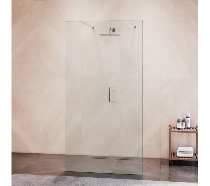 Душевая перегородка RGW WA-016, Цвет стекла: прозрачное, Цвет профиля (вариация): Хром, Выбрать размер: 100