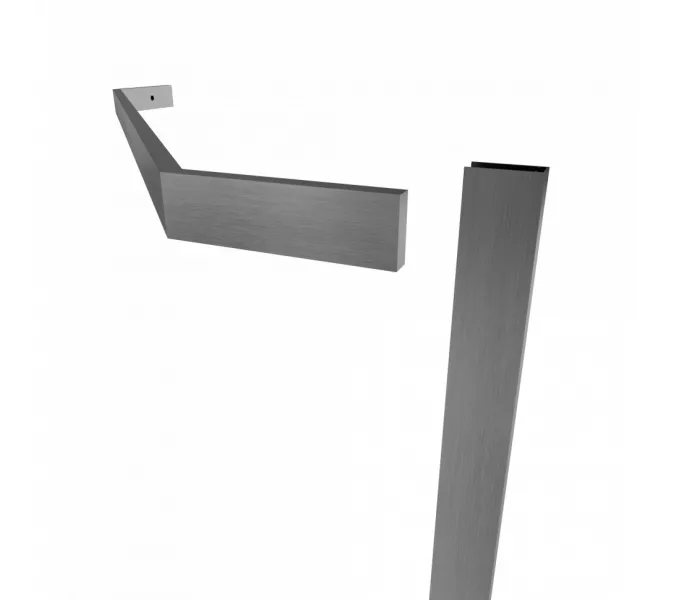 Душевое ограждение  Triton "ДЕКА-ГРАФИТ", Цвет профиля: Серый, Тип поддона: Низкий, Выбрать размер: 90х90, изображение 9