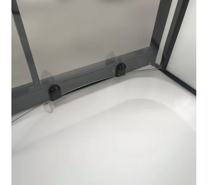 Душевая кабина Triton ПРАЙМ-БЛЭК 90*90 А  стекло прозрачное, Цвет стекла: прозрачное, Цвет профиля: Черный, Тип поддона: Низкий, Выбрать размер: 90х90, Наличие крыши: есть, изображение 12