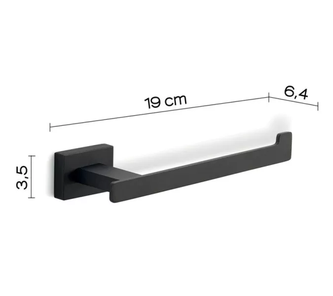 Gedy Atena, бумагодержатель, цвет черный матовый, изображение 2