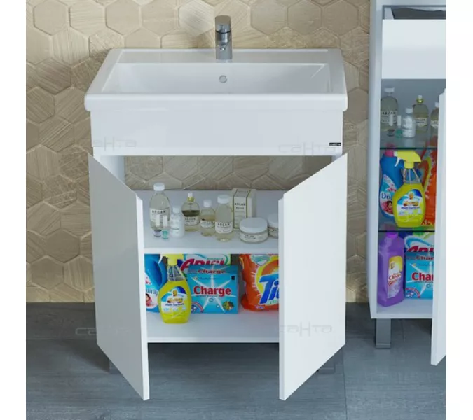 Тумба напольная с 2 дверцами СанТа Марс 70, изображение 2