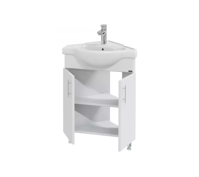 Тумба напольная СанТа Аврора 65 угловая, без раковины, изображение 2