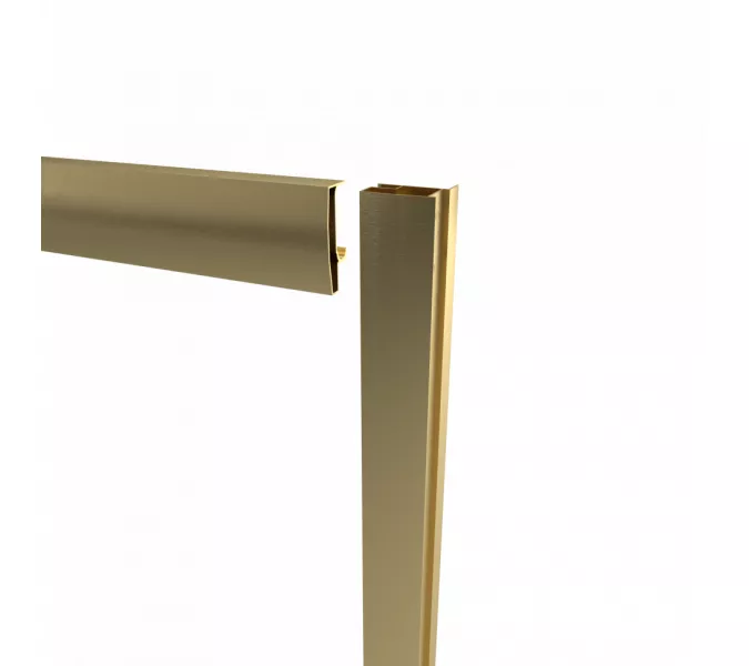 Душевое ограждение  Triton «АЛЬФА-ГОЛД» (низкий поддон), Цвет профиля: Золото, Тип поддона: Низкий, Выбрать размер: 90х90, изображение 10