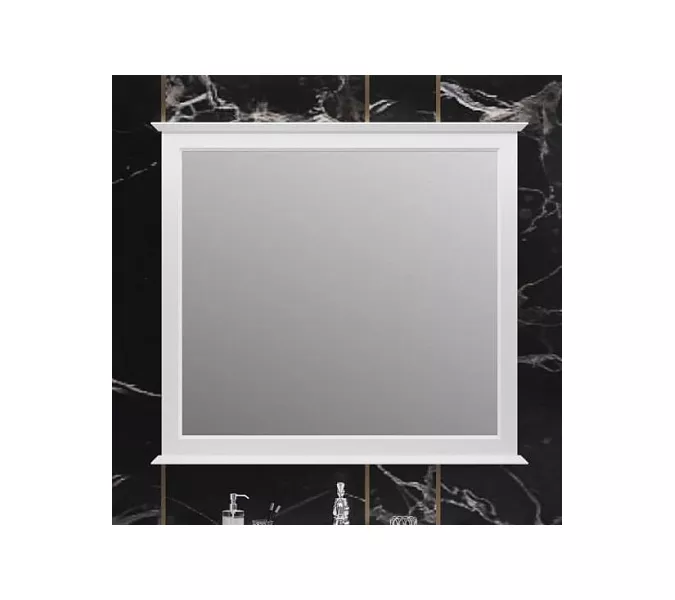 Зеркало Opadiris Кантара Белый матовый, Выбрать цвет: Белый матовый, Выбрать размер: 105, изображение 2