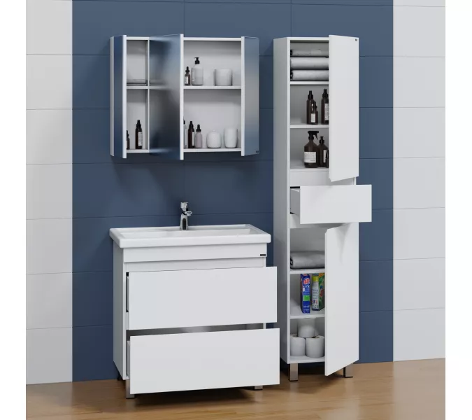 Тумба напольная СанТа Марс с 2 ящиками , без раковины, изображение 2