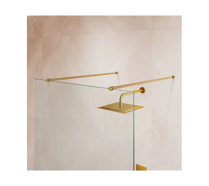 Душевая перегородка RGW WA-016Gb, Цвет стекла: прозрачное, Цвет профиля (вариация): Золото, Выбрать размер: 120, изображение 3