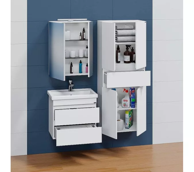 Тумба подвесная СанТа Марс 60 с 2 ящиками , без раковины, изображение 3