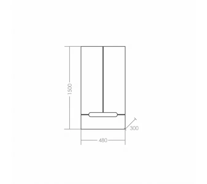 Подвесной шкаф  над стиральной машиной СанТа Лондон 60х90, изображение 3
