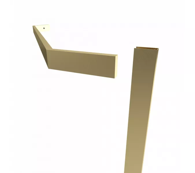 Душевое ограждение  Triton "ДЕКА-ГОЛД", Цвет профиля: Золото, Тип поддона: Низкий, Выбрать размер: 90х90, изображение 11