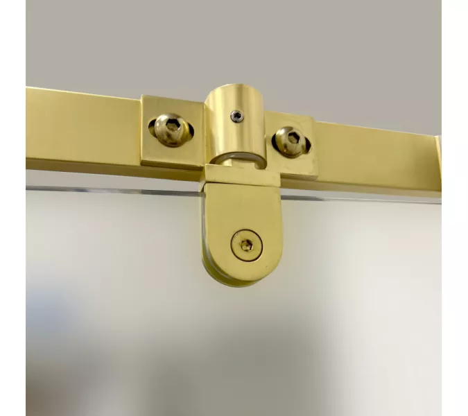 Душевое ограждение  Triton "ТЕРРА-ГОЛД" (низкий поддон) 90х90 квадрат, Цвет профиля: Золото, изображение 8