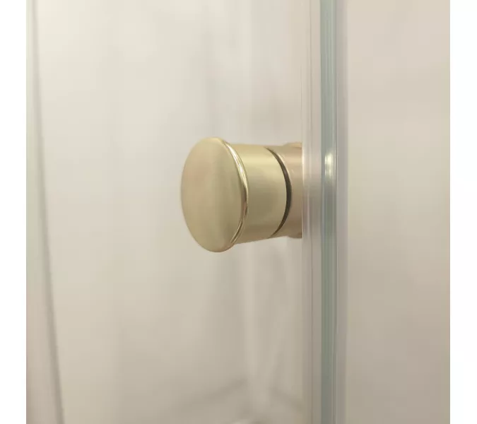 Душевое ограждение  Triton «АЛЬФА-ГОЛД» (низкий поддон), Цвет профиля: Золото, Тип поддона: Низкий, Выбрать размер: 90х90, изображение 8