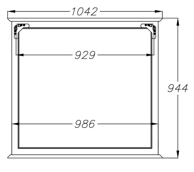 Зеркало Opadiris Кантара Белый матовый, Выбрать цвет: Белый матовый, Выбрать размер: 105, изображение 5