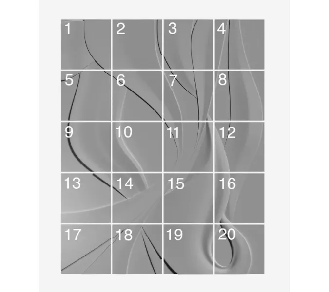 Панель- панно гипсовая 3D ARTPOLE FLAME, изображение 2