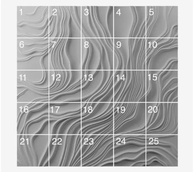 Панель- панно гипсовая 3D ARTPOLE NORI, изображение 2