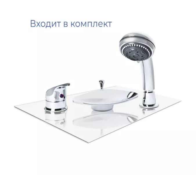 Ванна 1Marka GRACIA (комплект) 170х100 R со встр. смесителем на борт ванны, изображение 3