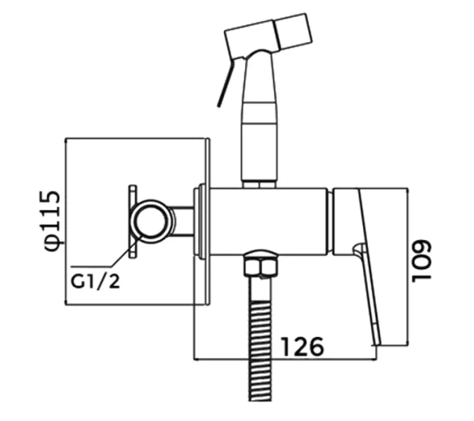 Смеситель с гигиеническим душем Gappo G7299-30, изображение 7