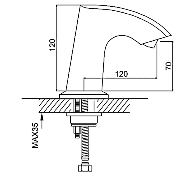Сенсорный смеситель для раковины Gappo G518, изображение 9