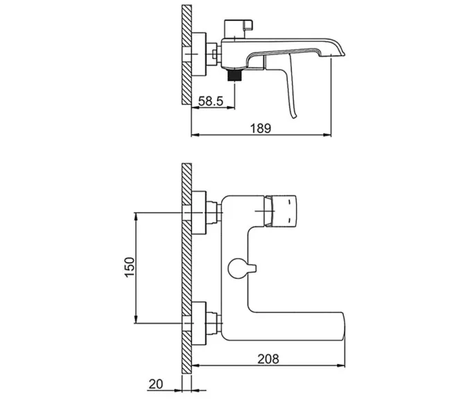 Смеситель для ванны Gappo G50 G3250-8, изображение 13