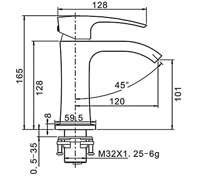 Смеситель для раковины Gappo G1007-1, изображение 9