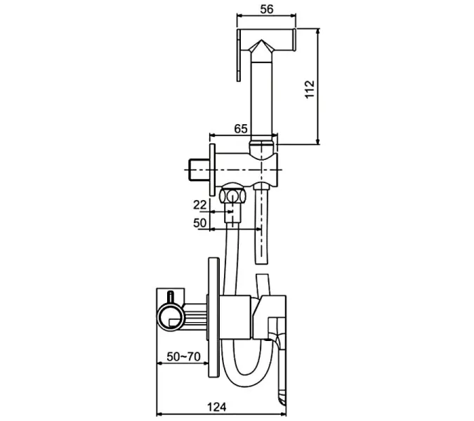 Смеситель с гигиеническим душем Gappo G7248, изображение 10