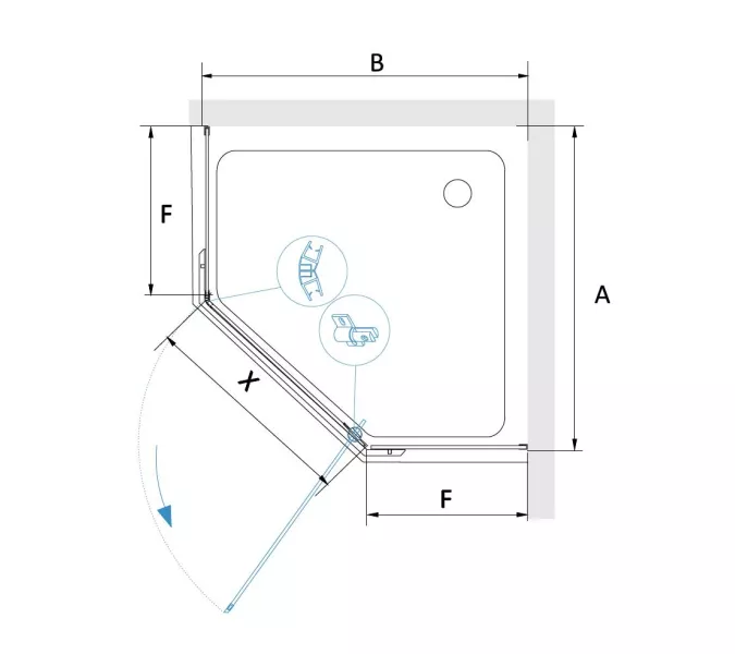 Душевой уголок RGW PA-081 120*120, изображение 2