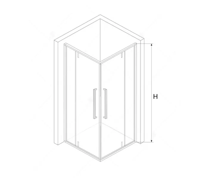 Душевой уголок RGW SV-33B прозрачное/черный 80*80, изображение 8