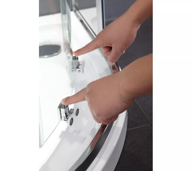 Душевой угол Black & White S101 100х100, изображение 3