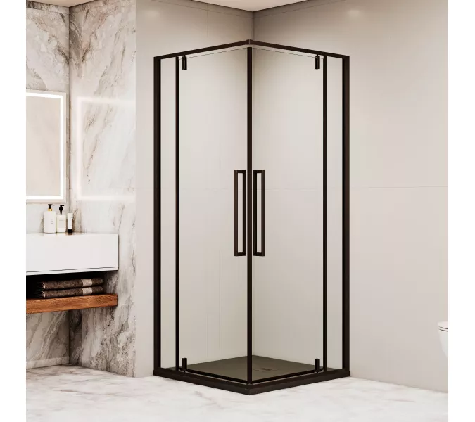 Душевой уголок RGW SV-33B прозрачное/черный 80*80