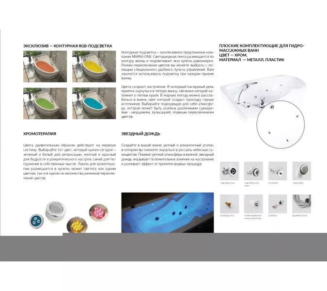 Ванна 1Marka GRACIA (комплект) 170х100 R со встр. смесителем на борт ванны, изображение 9