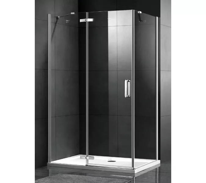 Душевой уголок Gemy Fall Tea прозрачное стекло 100*80, изображение 2