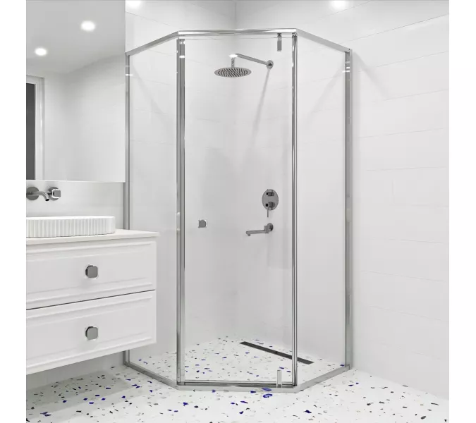 Душевой уголок RGW HO-088 прозрачное/хром, Цвет стекла: прозрачное, Цвет профиля: Хром, Выбрать размер: 90х90, изображение 2