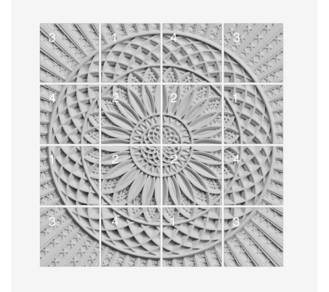 Панель - панно гипсовая 3D ARTPOLE SHANGRILA, изображение 2