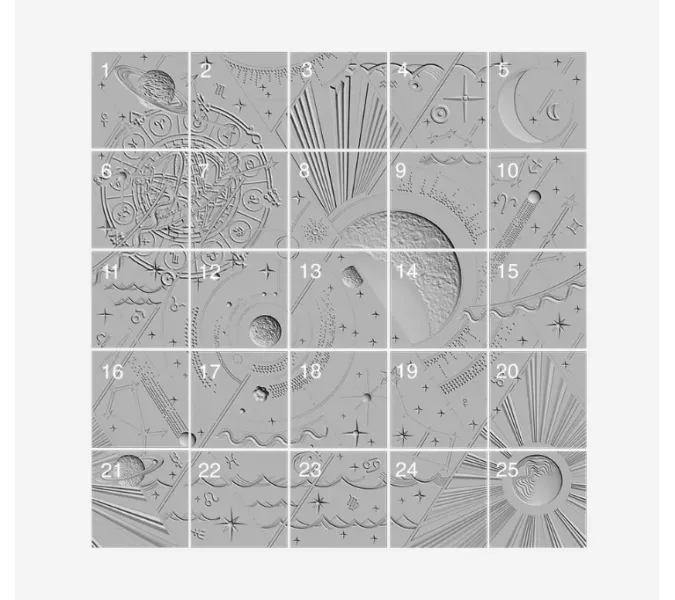 Панель - панно гипсовая 3D ARTPOLE KASSIOPEA, изображение 2