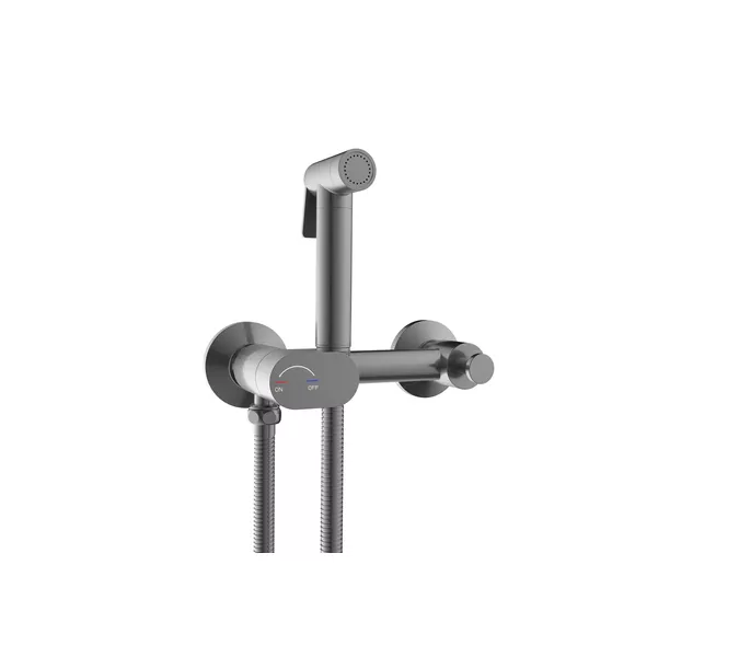 Гигиенический душ с поворотным управлением RGW SP-216Gr, Выбрать цвет: Оружейная сталь, изображение 2