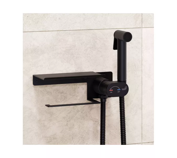 Гигиенический душ со смесителем RGW SP-221B, Выбрать цвет: Черный, изображение 2