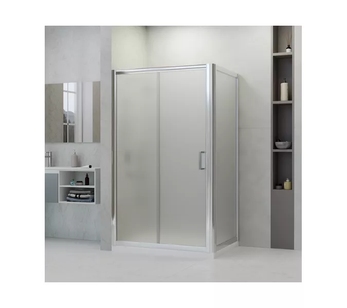 Душевой уголок RGW PA-045 матовое/хром, Цвет стекла: матовое, Цвет профиля: Хром, Выбрать размер: 100х80, изображение 2