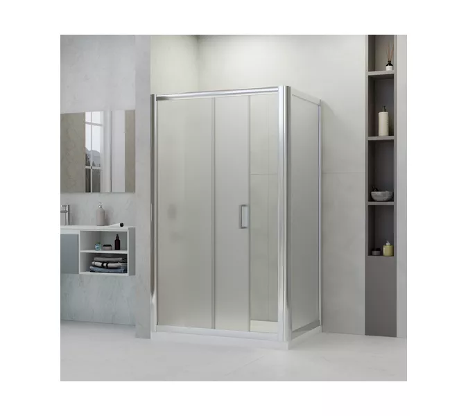 Душевой уголок RGW PA-045 матовое/хром, Цвет стекла: матовое, Цвет профиля: Хром, Выбрать размер: 100х80, изображение 3