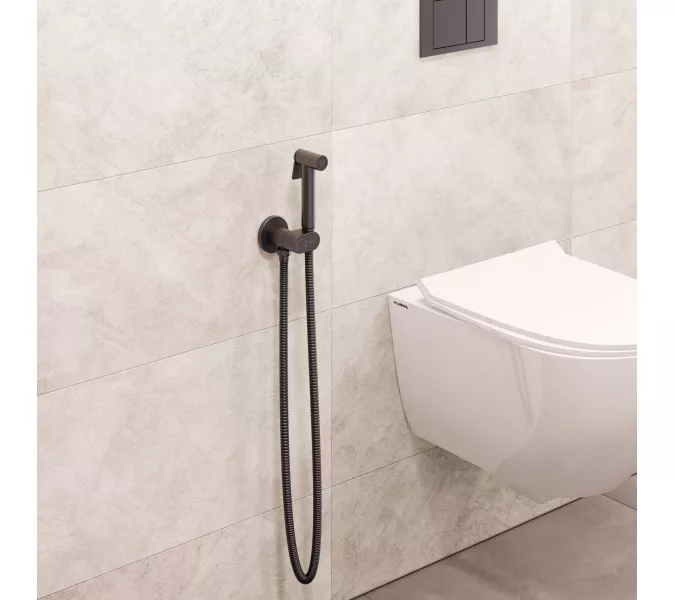 Гигиенический душ со смесителем RGW SP-213Gr, Выбрать цвет: Оружейная сталь, изображение 3