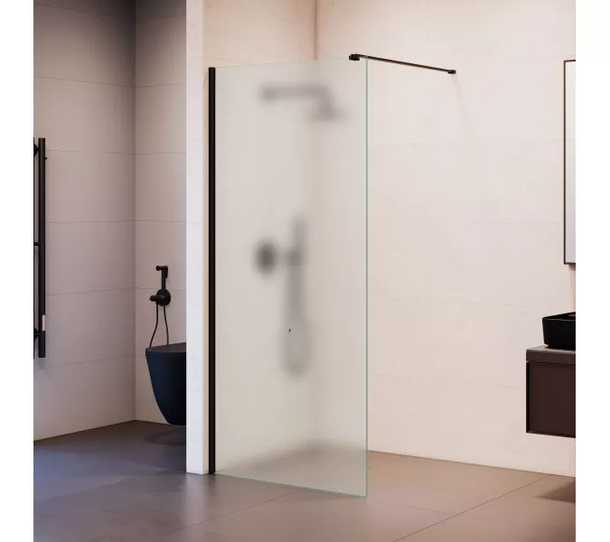 Душевая перегородка RGW WA-210 матовое стекло, Цвет стекла: матовое, Цвет профиля: Хром, Выбрать размер: 70, изображение 3