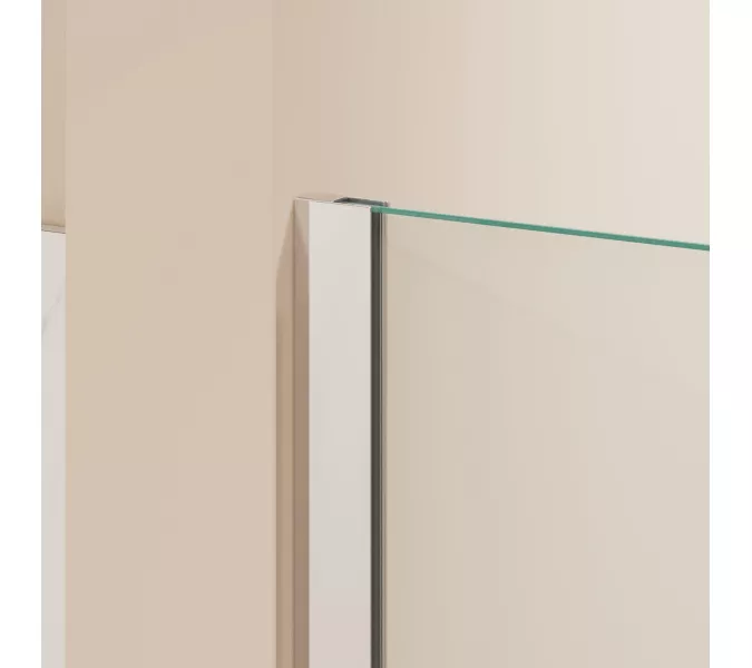 Душевая перегородка RGW WA-054 (WA-010 + Z-072) прозрачное/хром, Цвет стекла: прозрачное, Цвет профиля: Хром, Выбрать размер: 70, изображение 3