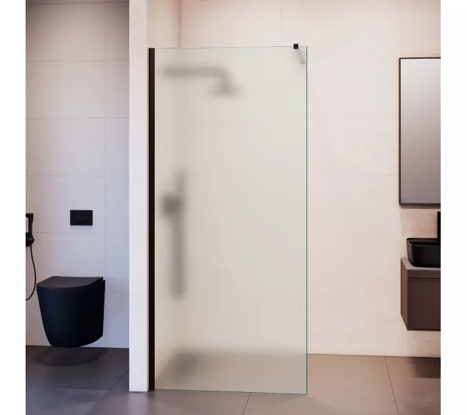 Душевая перегородка RGW WA-210 матовое стекло, Цвет стекла: матовое, Цвет профиля: Хром, Выбрать размер: 70, изображение 4