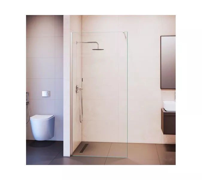 Душевая перегородка RGW WA-210 прозрачное стекло, Цвет стекла: прозрачное, Цвет профиля: Хром, Выбрать размер: 70, изображение 4