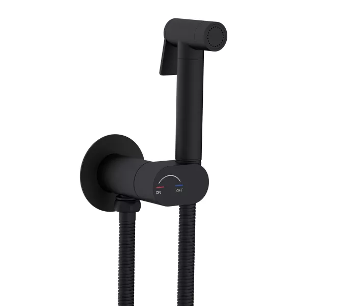 Гигиенический душ со смесителем RGW SP-213B, Выбрать цвет: Черный, изображение 5