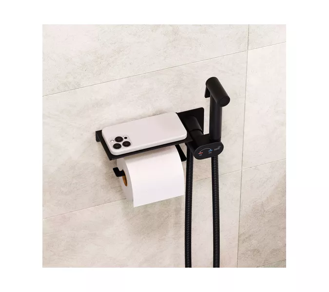 Гигиенический душ со смесителем RGW SP-221B, Выбрать цвет: Черный, изображение 3