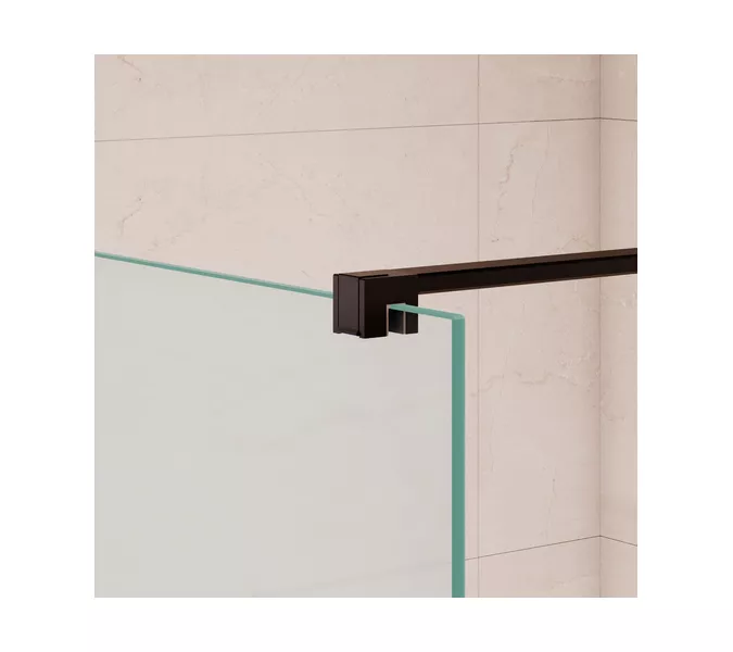 Душевая перегородка RGW WA-210B матовое стекло, Цвет стекла: матовое, Цвет профиля: Черный, Выбрать размер: 70, изображение 5